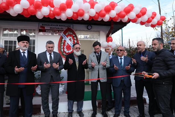 Bahçelievler mahallesi muhtarlık binası yenilenen yüzüyle hizmete açıldı