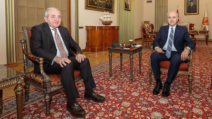 Kurtulmuş, Karadeniz Ekonomik İşbirliği Parlamenter Asamblesi Genel Sekreteri Hajiyev’i kabul etti