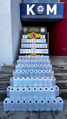 Yılbaşı öncesi Adana'da 2 bin litre sahte etil alkol ele geçirildi