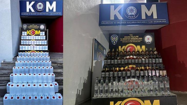 Yılbaşı öncesi Adana'da 2 bin litre kaçak etil alkol ele geçirildi
