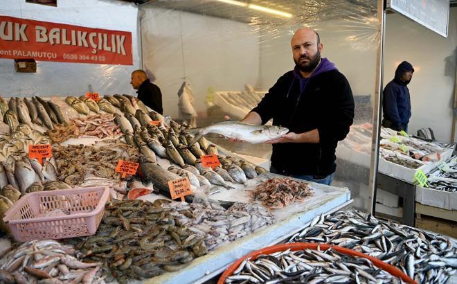 Kuşadası’nda balık tezgahlarında çeşit bolluğu yaşanıyor
