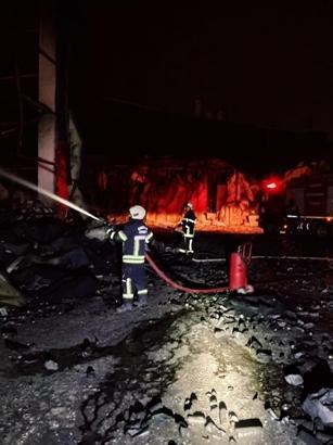 Büyükşehir İtfaiyesi, Kırıkkale’deki yangına müdahale etti