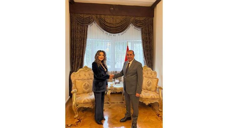 ULUSKON Başkanı Atasoy ile Irak Büyükelçisi Majed Al-Lachmawi bir araya geldi