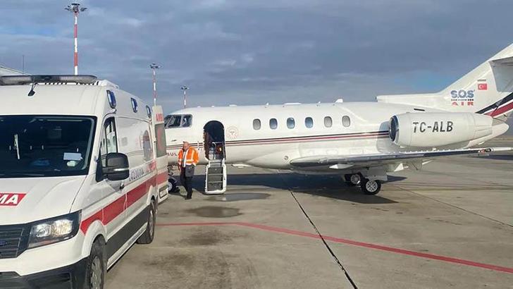 Ambulans uçak, 4 günlük bebek için havalandı