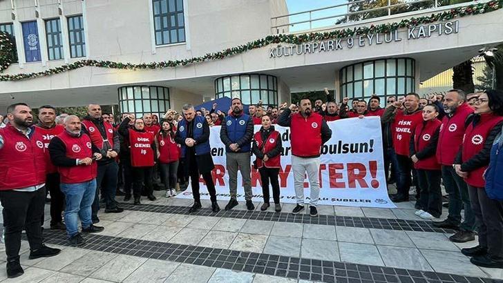 İzmir'de belediye işçileri eylemi 5'inci gününde