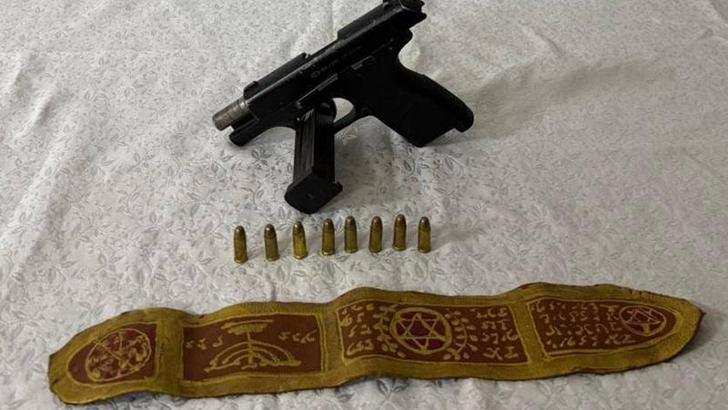 Tokat'ta, üzerinde Davud Yıldızı ve yedi kollu şamdan bulunan kemer ele geçirildi