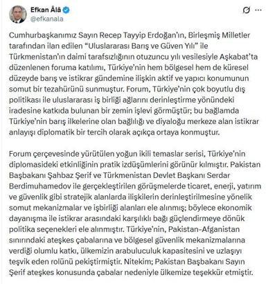 AK Parti'li Ala: Türkiye, barış için vazgeçilmez ortak ve istikrarın inşasında güvenilir bir mimar kimliğini güçlendirmektedir