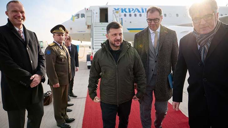 Ukrayna Devlet Başkanı Zelenskiy, Almanya’da Ukrayna Devlet Başkanı Zelenskiy, Almanya’da