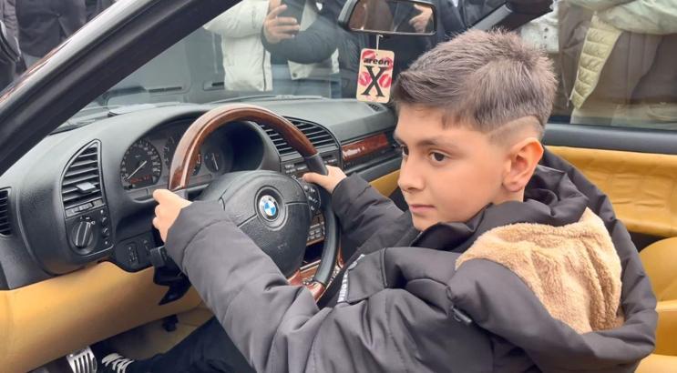 Otomobil tutkunu Himmet'in hayali için yüzlerce araçla konvoy