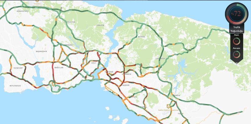 İstanbul - İstanbul'da trafik yoğunluğu -1