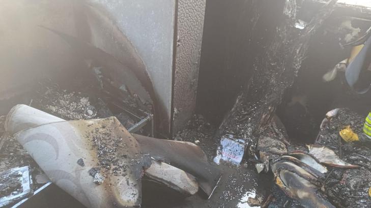 Cizre’de ev yangını