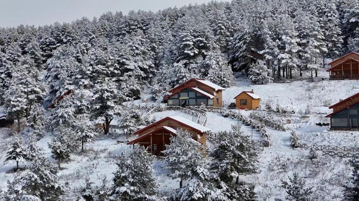 Dumanlı Tabiat Parkı'nda kış manzarası