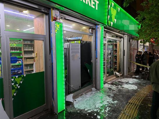 Diyarbakır’da markete patlayıcı madde atıp kaçan 2 şüpheli yakalandı / Ek fotoğraflar