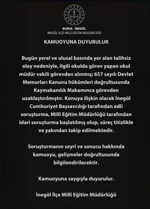 Okul müdürünün, öğrenciyi yakasından tutup yere savurduğu görüntülere inceleme (3)