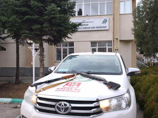 Erzincan'da kaçak avcılara 975 bin lira ceza