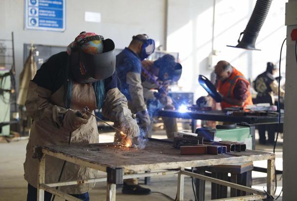 Kaynak ustaları MERCEK’te yetişiyor