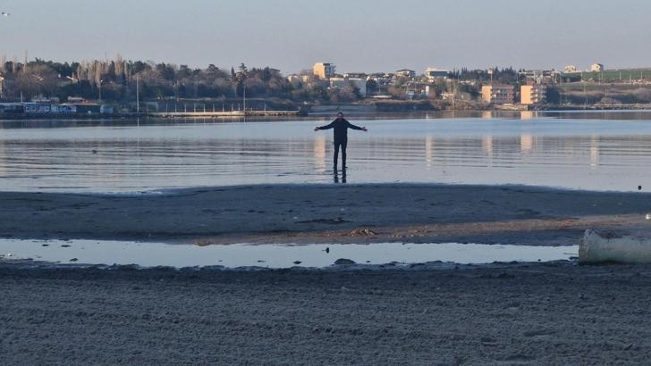 Tekirdağ’da deniz 20 metre çekildi