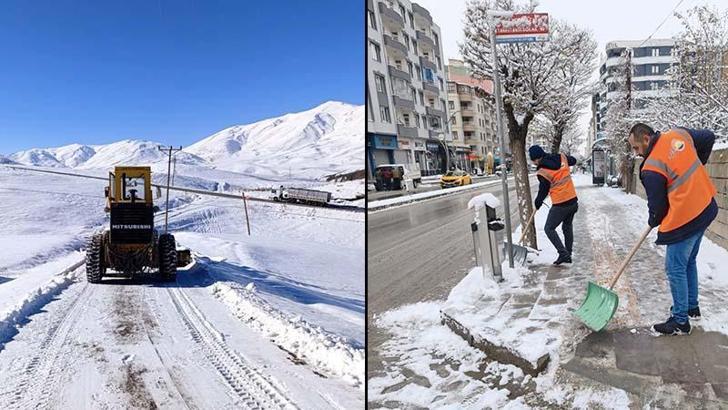 Van'da kardan kapanan 90 yerleşim yeri yolundan 55'i açıldı