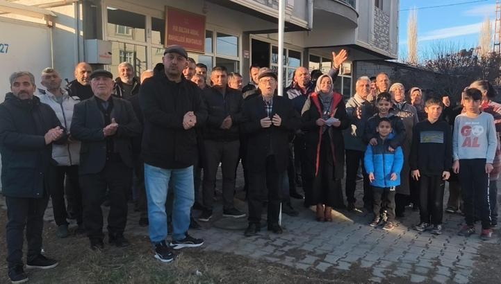 Kadın muhtardan doğal gaz için imza kampanyası