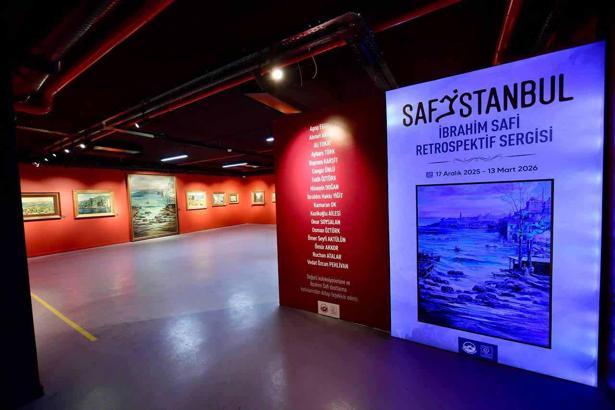 İbrahim Safi'nin sanat mirası 40 yıl sonra Fatih'teki sergide sanatseverlerle buluştu