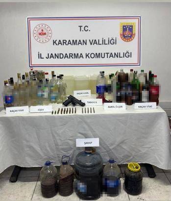 Karaman'da yılbaşı öncesi kaçak içki operasyonu