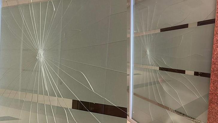 Ağabeyi ceza aldı, karar sonrası mahkeme salonunun camına yumruk attı