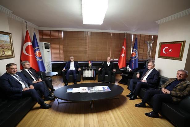 Bakan Işıkhan, işçi sendikaları konfederasyonlarını ziyaret etti / Ek fotoğraflar