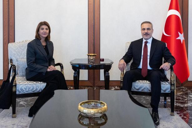 Bakan Fidan, BM'nin Kıbrıs Temsilcisi Holguin'i kabul etti