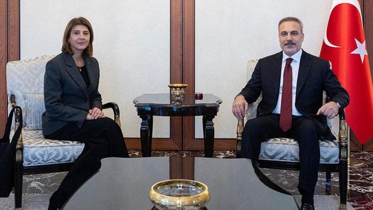 Bakan Fidan, BM'nin Kıbrıs Temsilcisi Holguin'i kabul etti