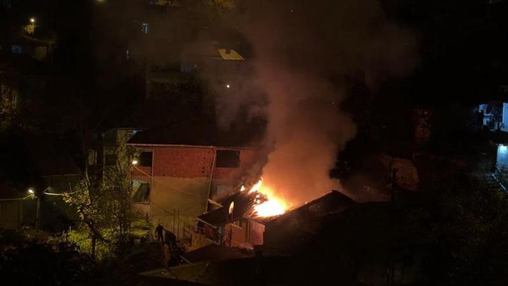 Yanan evden mahsur kalan papağanı itfaiye kurtardı