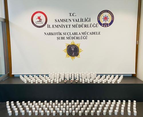 Samsun’da 14 bin 100 sentetik hap ele geçirildi