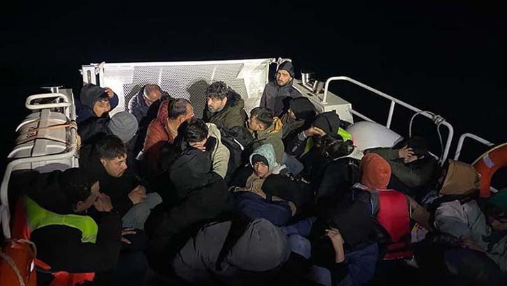 Bodrum açıklarında 39 kaçak göçmen ile 1 organizatör yakalandı