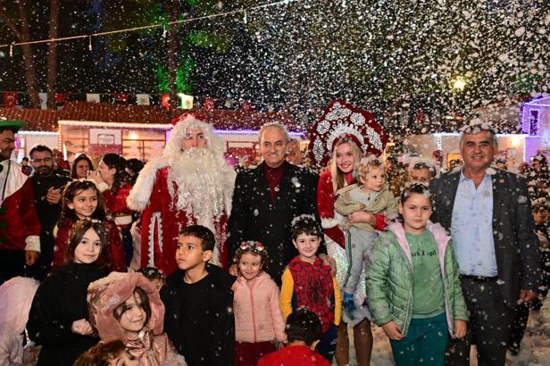 Antalya Kepez’de yeni yıl heyecanı kar yağışıyla başladı