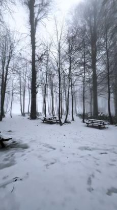 Kartepe’de kar manzarası