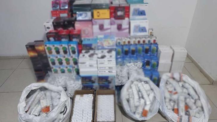 Gaziantep'te 1 milyon 350 bin TL'lik kaçak elektronik eşya ele geçirildi