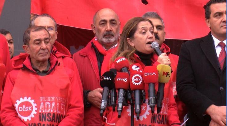 DİSK üyeleri, Ankara'ya yürüdü