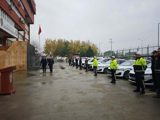 Emniyete tahsis edilen yeni araçlar hizmete alındı