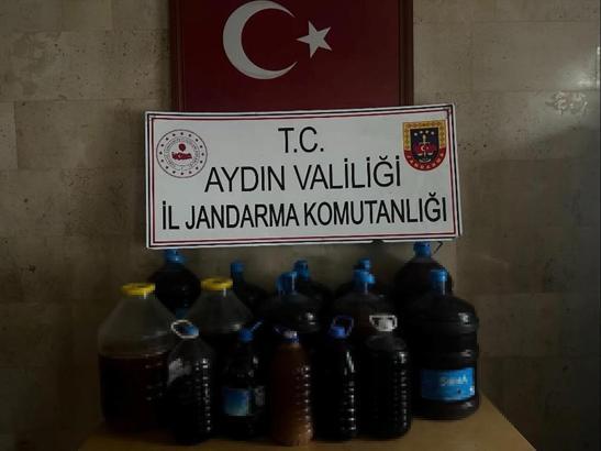 Aydın’da 202 litre sahte içki ele geçirildi