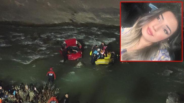 Zap Suyu’na yuvarlanan hafif ticari aracın sürücüsü Suden Ezgi, kurtarılamadı