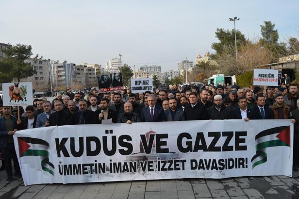 Mardin’de Gazze’ye destek eylemi