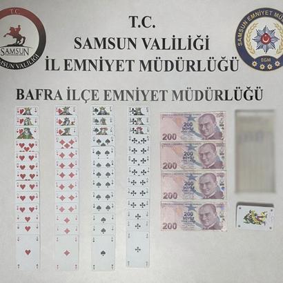 Samsun'da kumar denetimi: 3 kişiye para cezası
