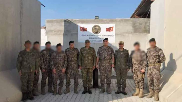 Özel Harekat Başkanı Hayal, Suriye'deki üs bölgelerini ziyaret etti