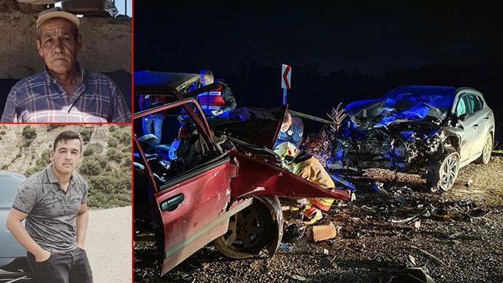 Manisa’da iki otomobil çarpıştı; 3 ölü, 1 yaralı