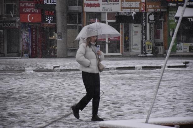 Sivas'ta kar yağışı