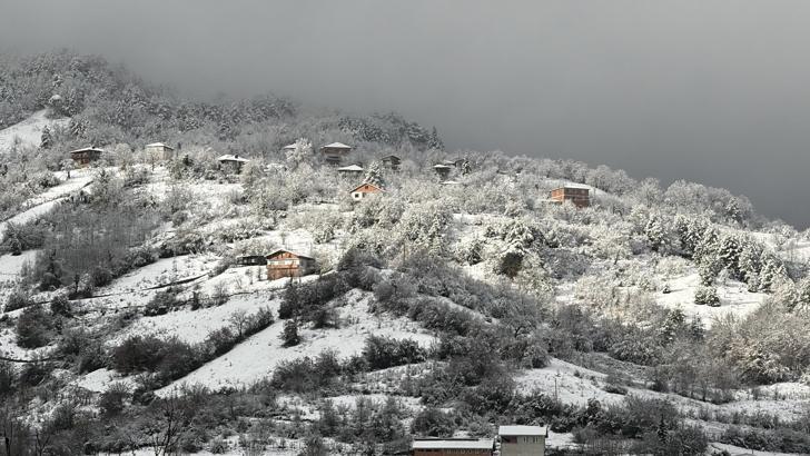 Bartın'da kar yağışı nedeniyle 5 köy yolu ulaşıma kapandı