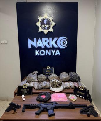 Konya'da uyuşturucu operasyonları: 110 tutuklama