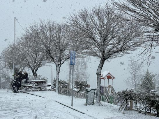 Ordu’nun seyir terası Boztepe beyaza büründü