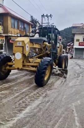 Osmaniye’de Amanos Dağları beyaza büründü