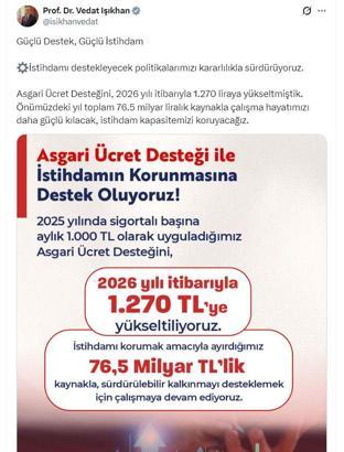 Bakan Işıkhan: Çalışma hayatımızı daha güçlü kılacağız