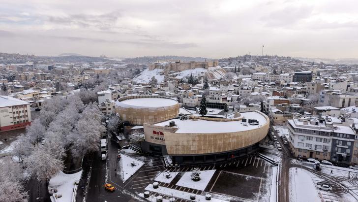 Gaziantep'ten kar manzaraları